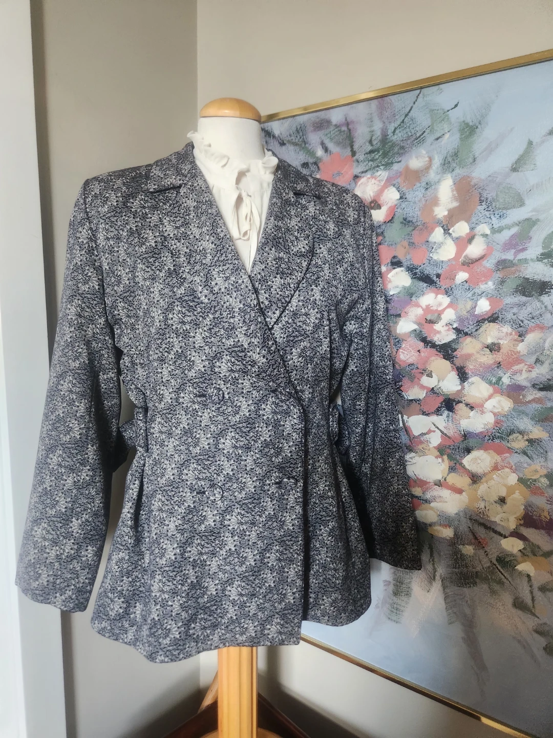 Women's Double-Breasted side buckle Blazer