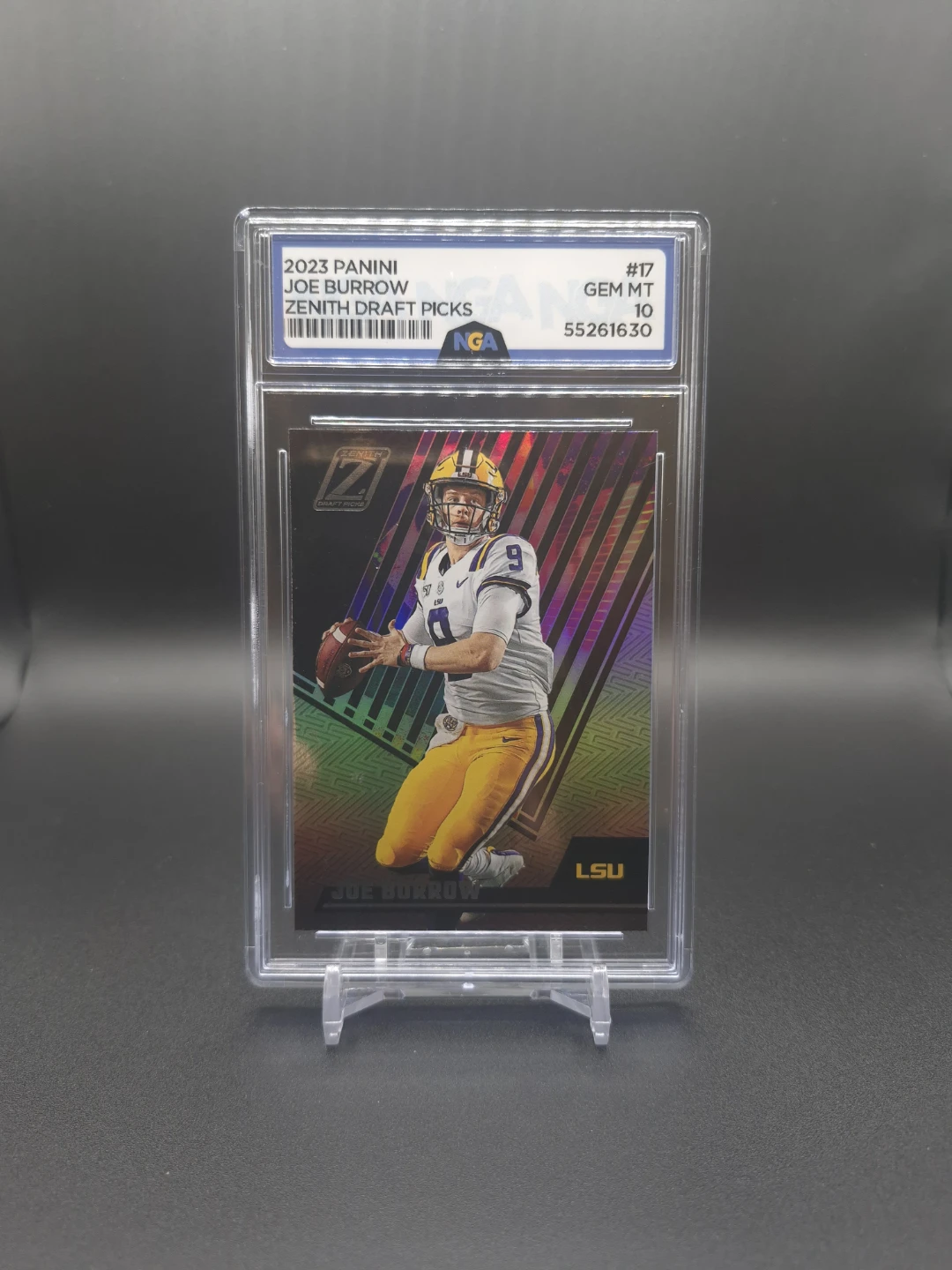 2023 Panini Joe Burrow Zenith Draft Picks Card