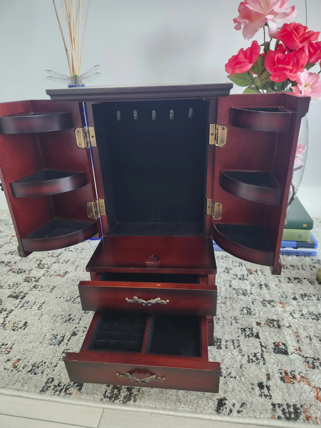 Wooden Jewellery Box with Drawers - photo 2