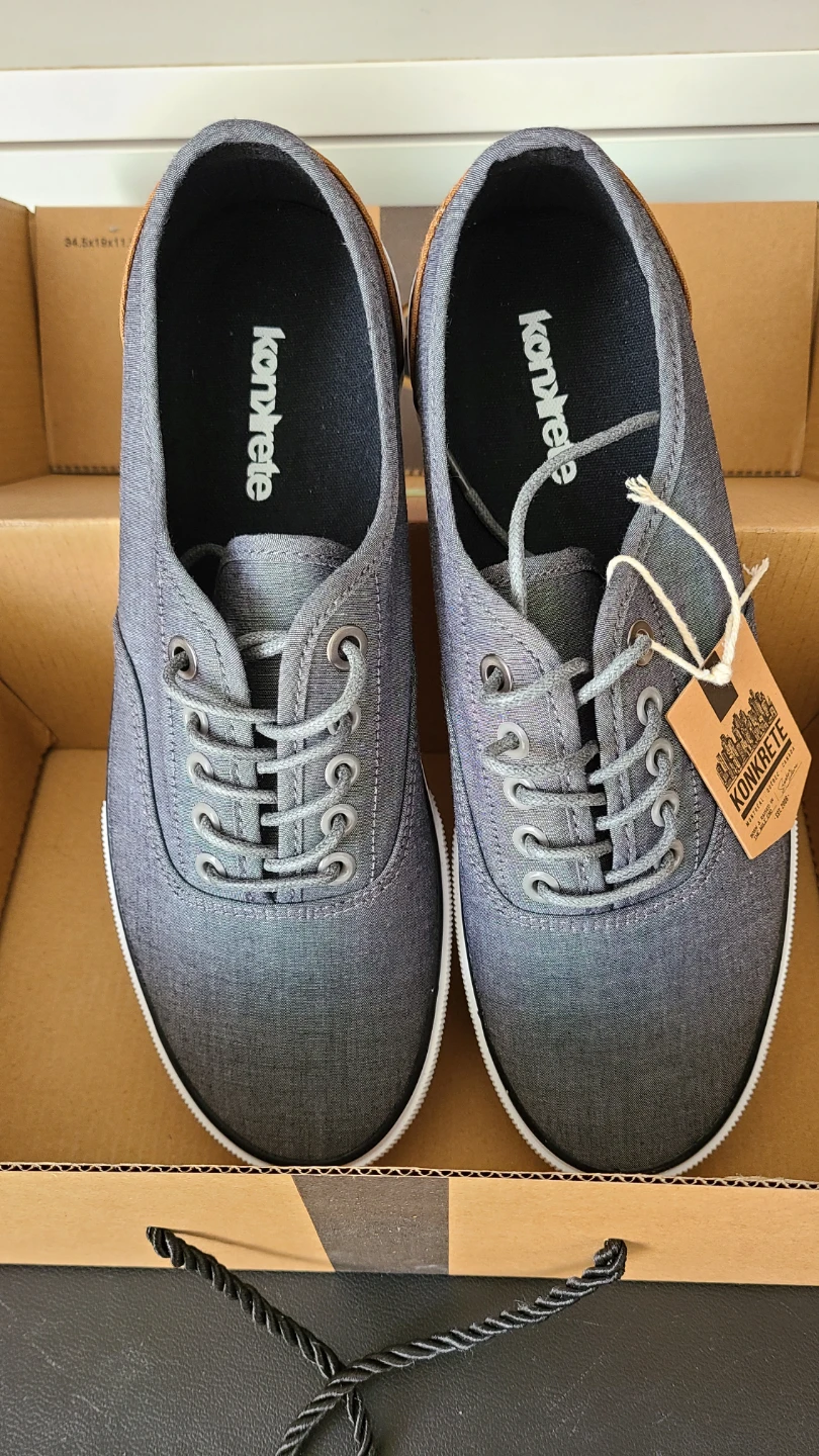 BNIB Konkrete Grey Canvas Sneakers(Men)
