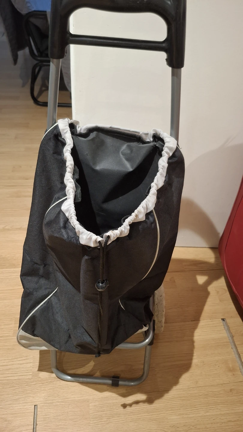 Black Shopping Trolley Cart