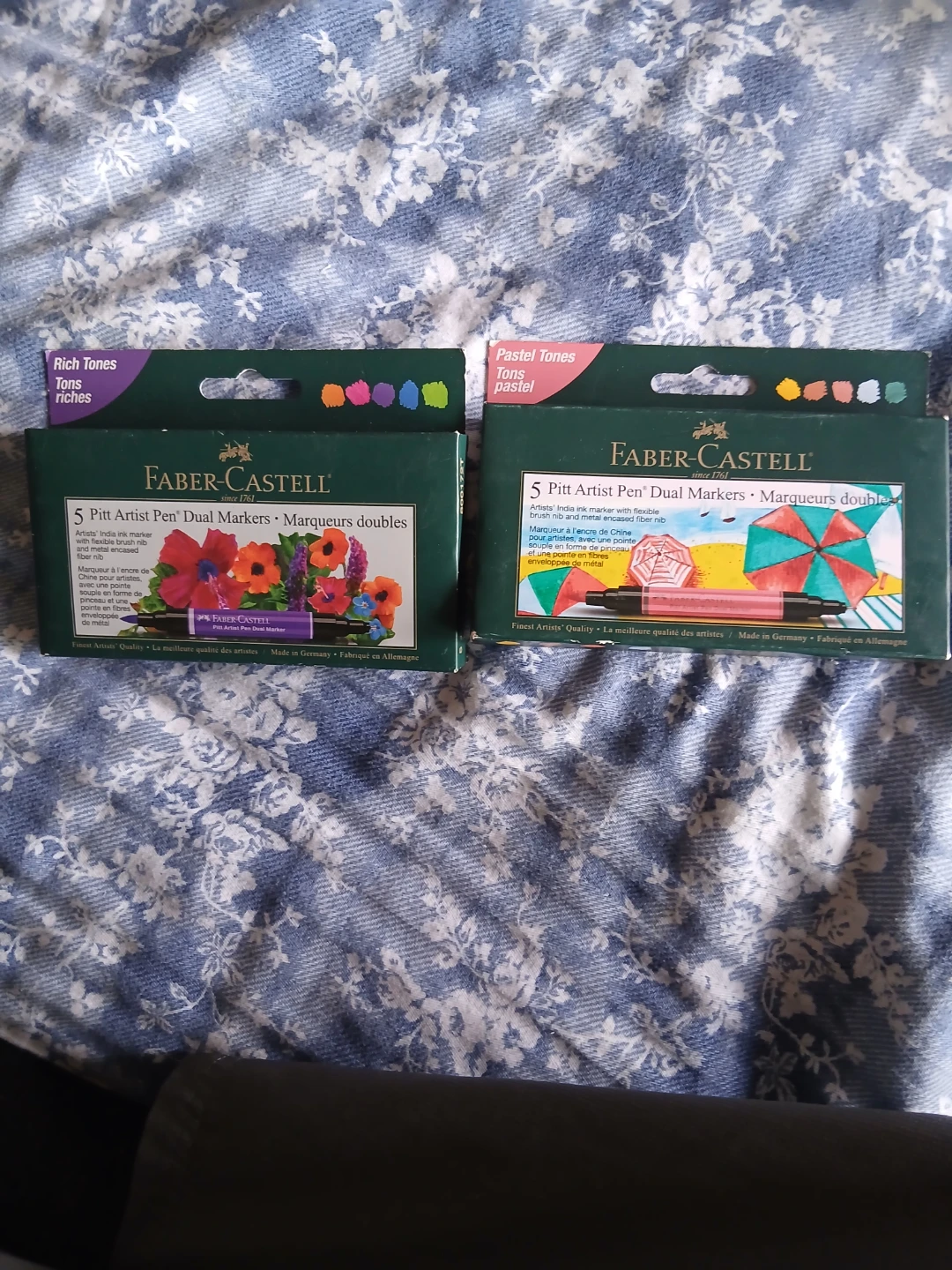 Faber-Castell Pitt Artist Pen Dual Markers (5 Pens Each)