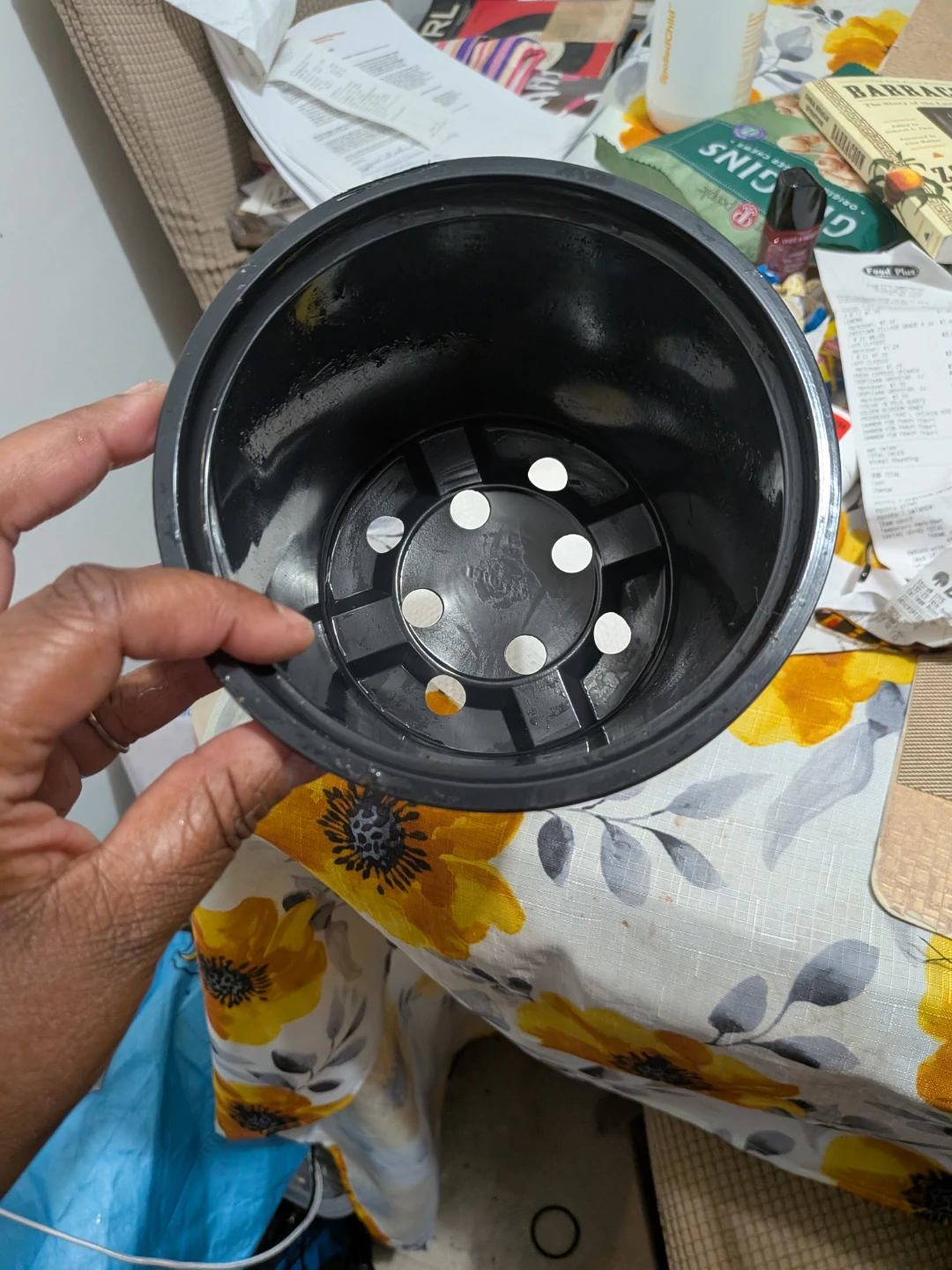 Black Plastic Plant Pot