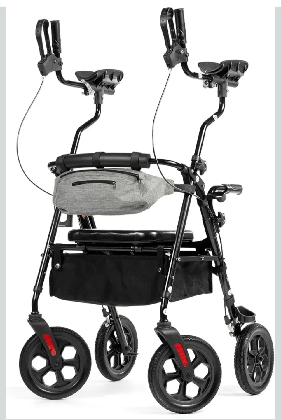 PURARELAX All Terrain Upright Rollator Walker