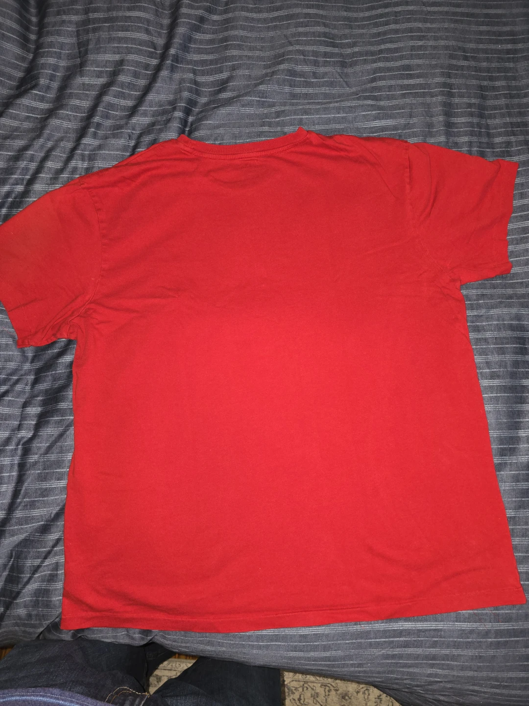 Lg - Ralph Lauren Polo T-Shirt Red with Pony Logo (CLEAN) - photo 2