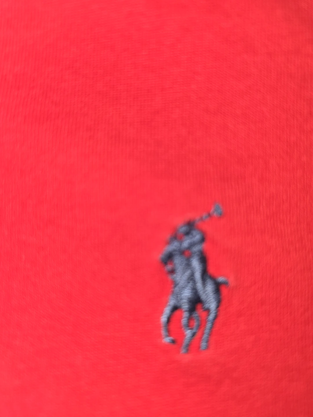 Lg - Ralph Lauren Polo T-Shirt Red with Pony Logo (CLEAN) - photo 5