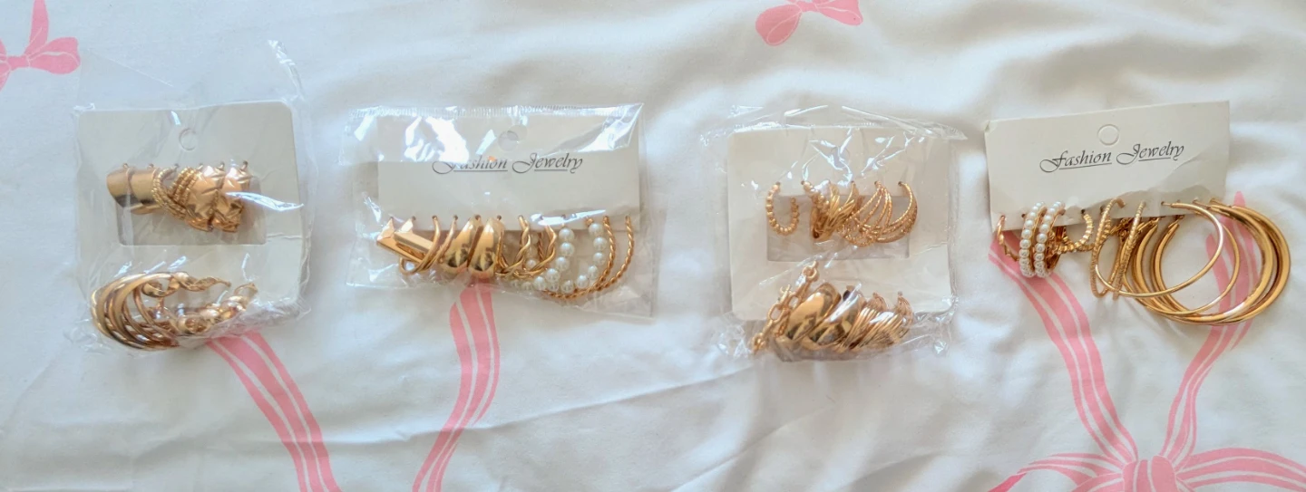 Fashion Jewelry Gold-Tone Hoop Earring Set - photo 3