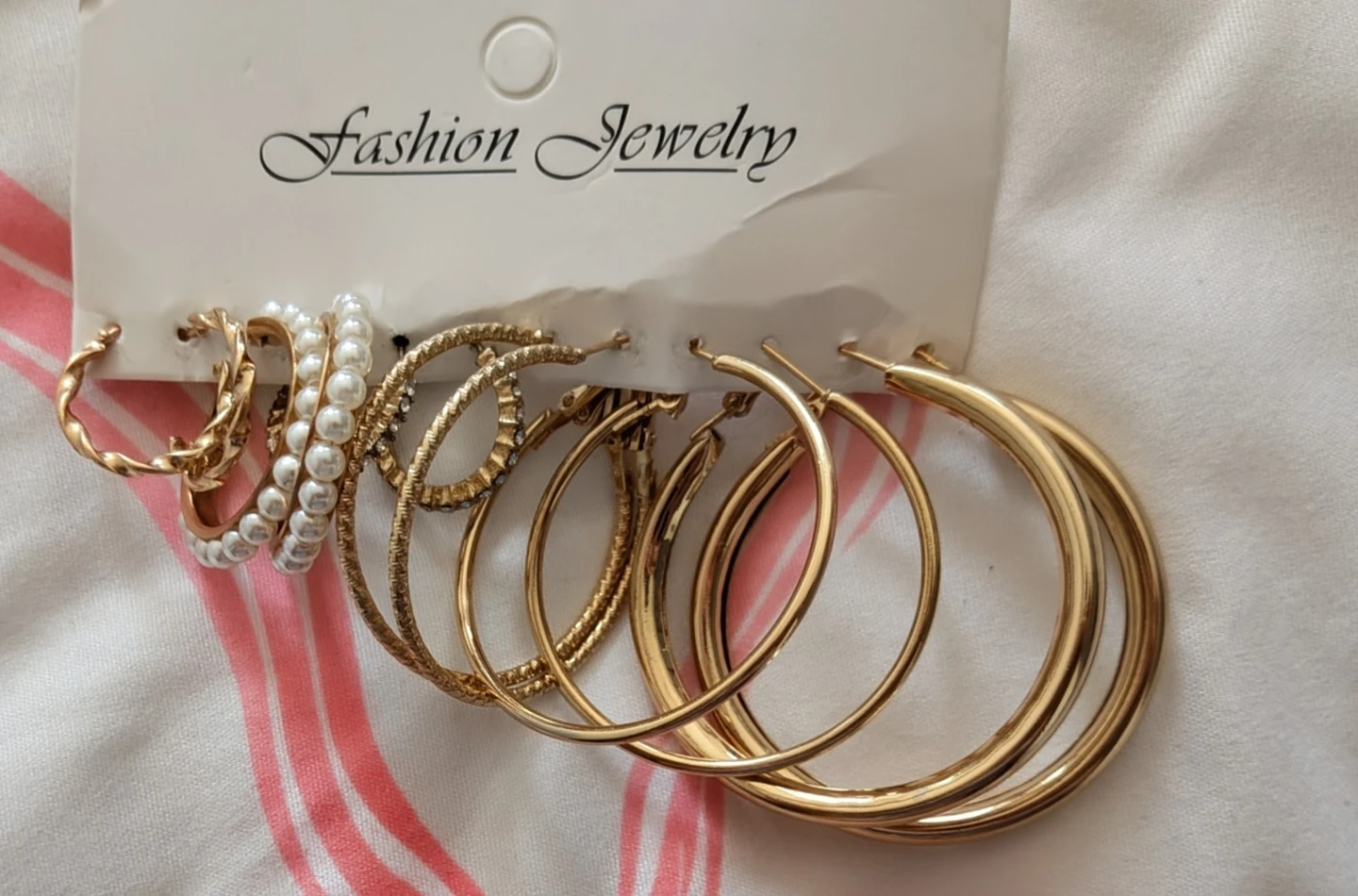 Fashion Jewelry Gold-Tone Hoop Earring Set - photo 5