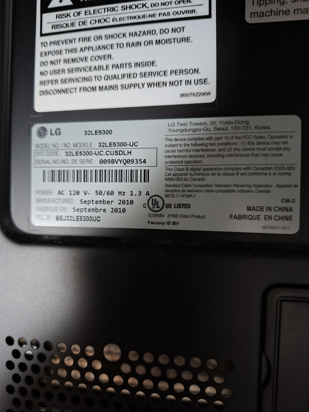 LG 32LE5300 32-inch TV - photo 2
