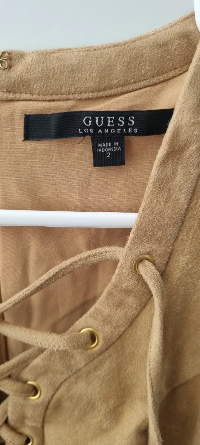 Guess Suede Lace-Up Dress Size 2 - photo 2