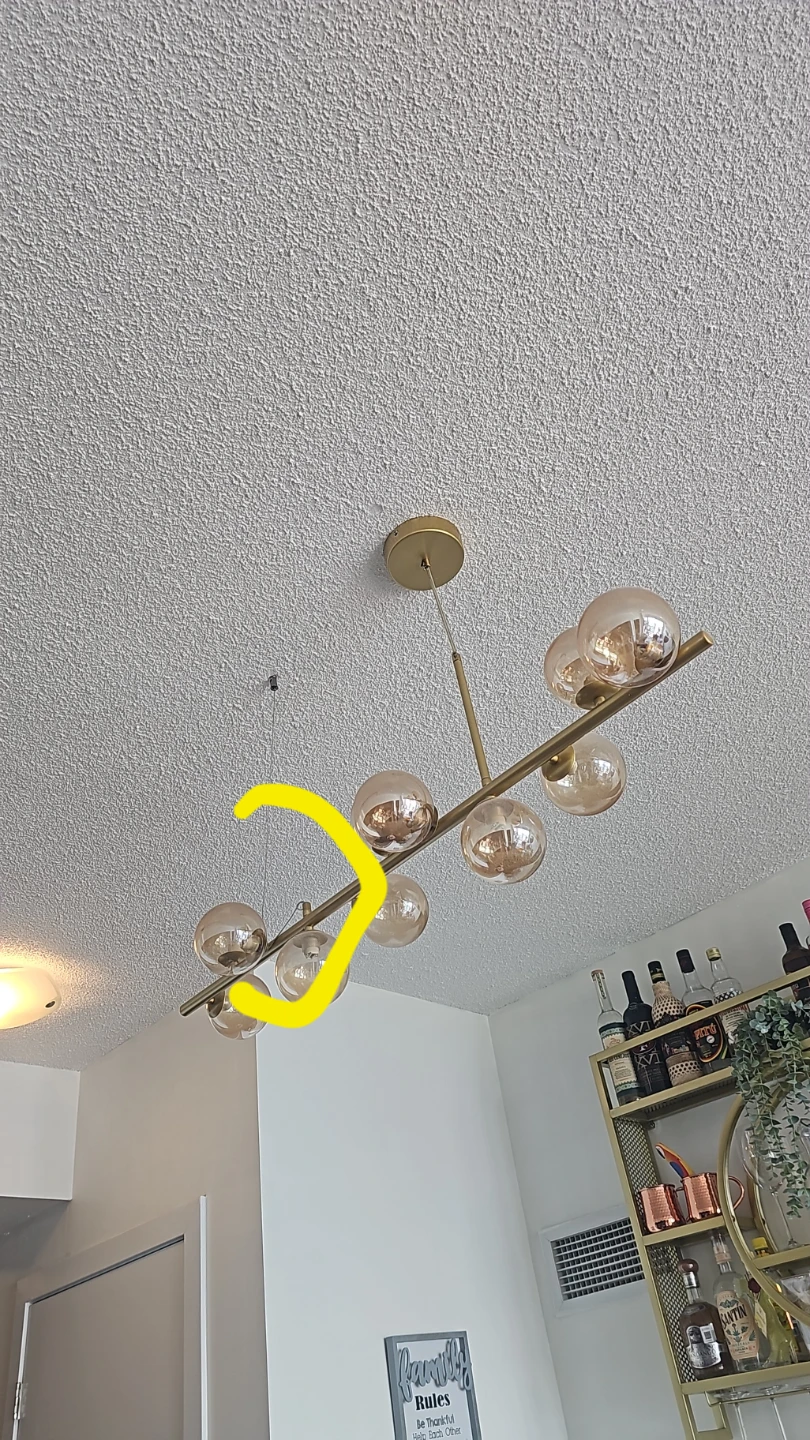 Gold Glass Globe Lamp - photo 2