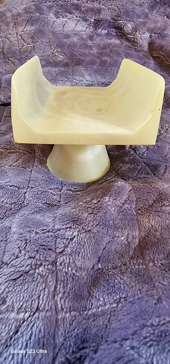 Alabaster Soap Dish Stand - photo 4