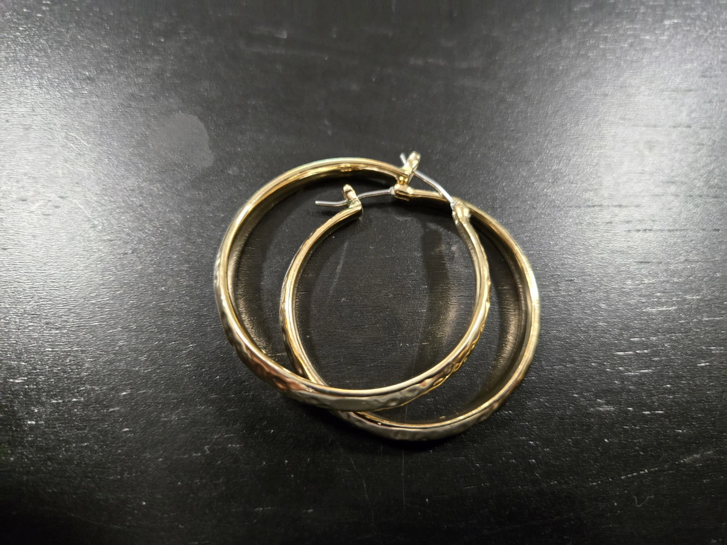 Gold Hoop and Link Earrings Set - photo 3