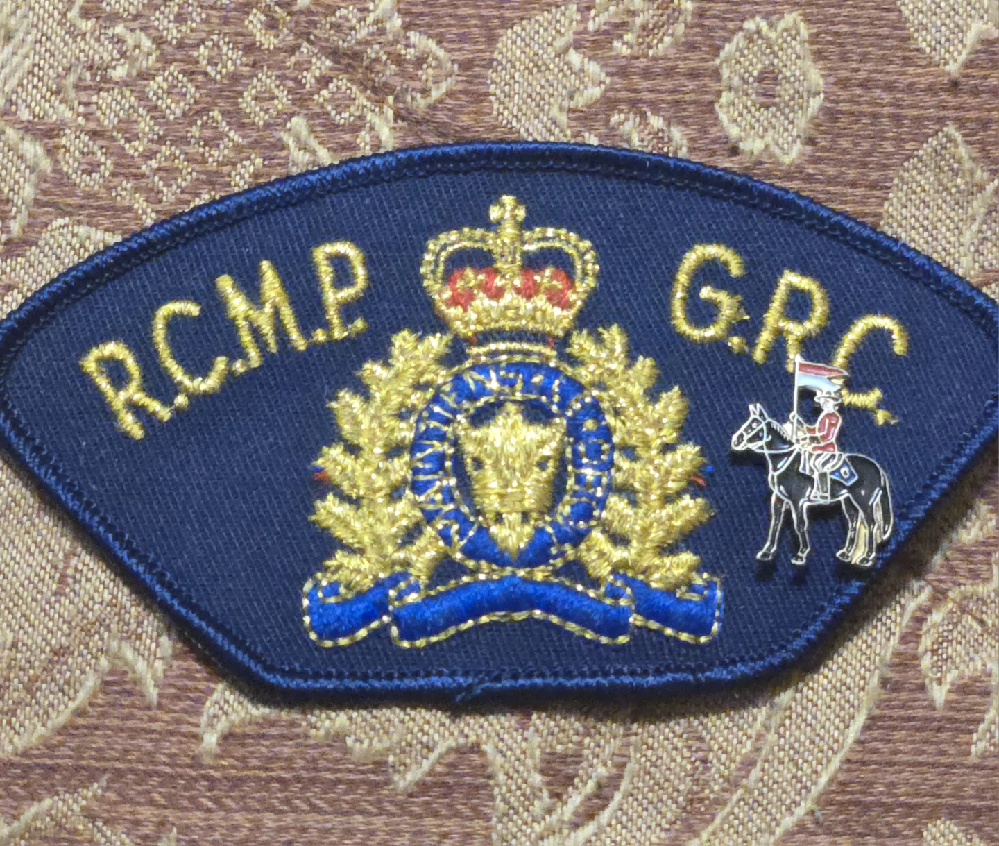 RCMP GRC Embroidered Patch with Pin