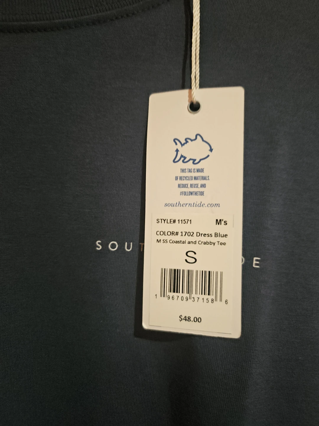 Southern Tide "Coastal Crabby" Graphic T-Shirt - Size S - photo 4