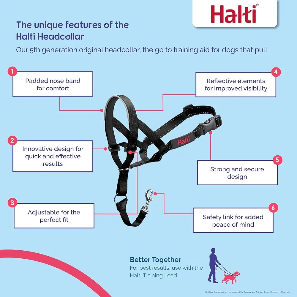 Halti Black Dog Headcollar - Adjustable - photo 4