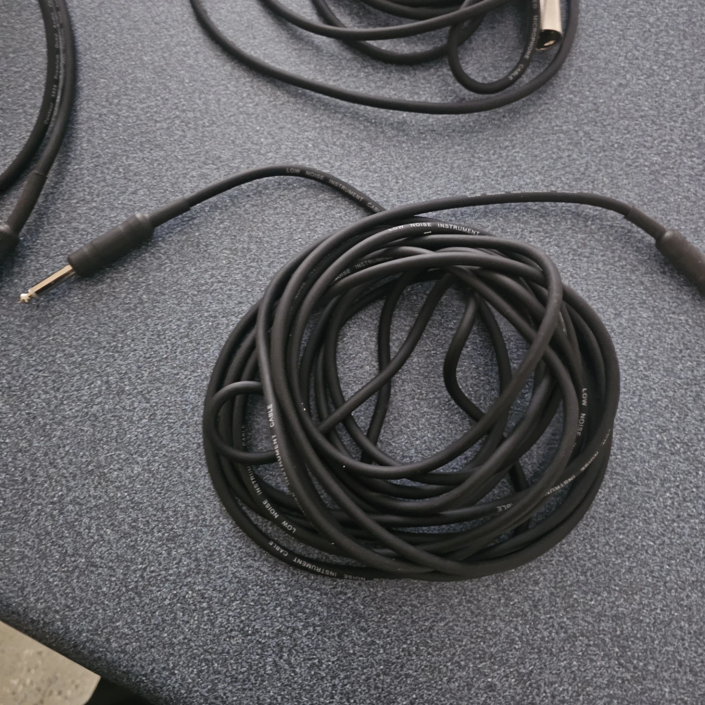 3/4 to male xlr  Instrument Cable 25ft or 20ft