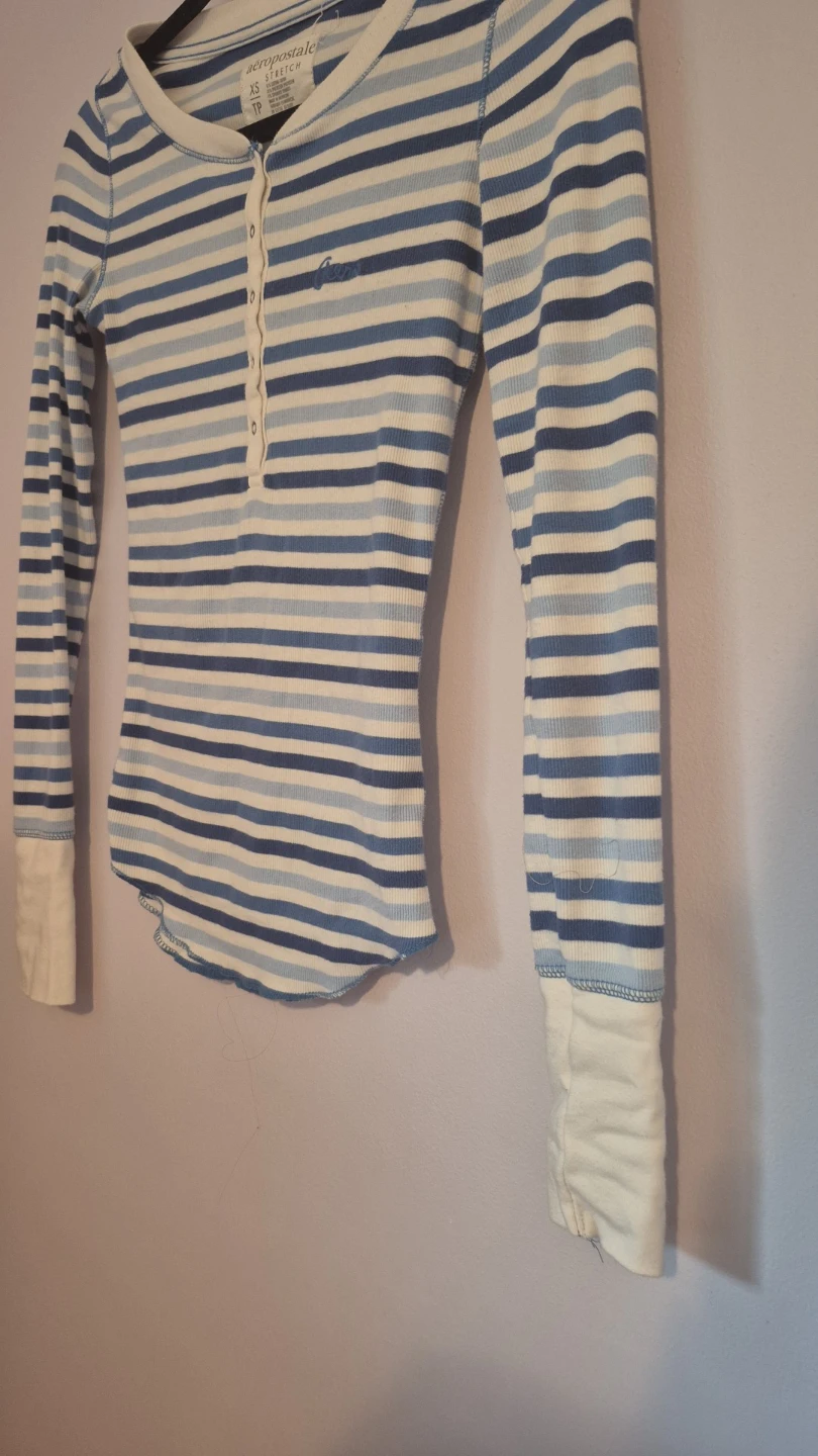 Aeropostale Striped Long Sleeve Top XS - photo 3