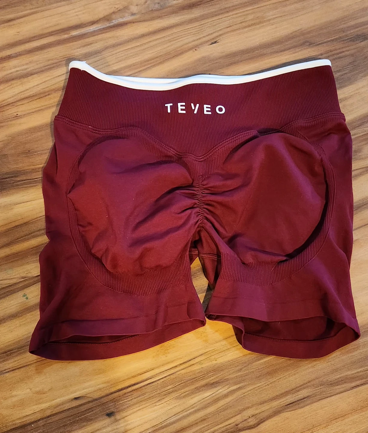 New TEVEO Workout Shorts Burgundy - photo 2