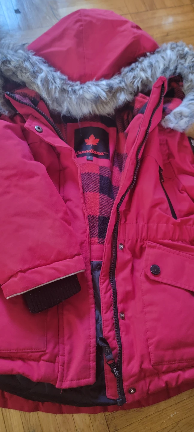 Canadiana Red Winter Jacket - Size 4T