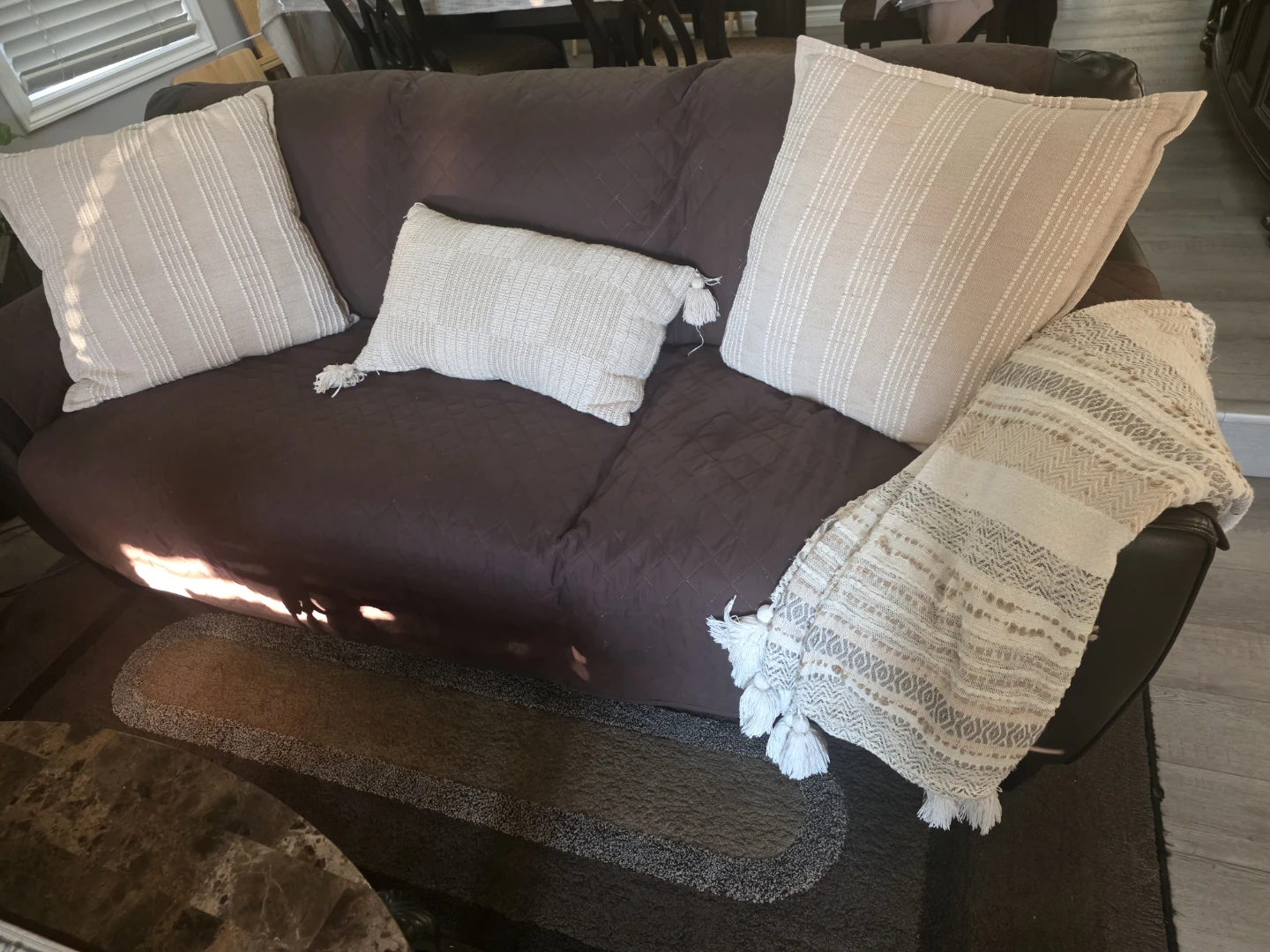 2 Brown Sofa - photo 2