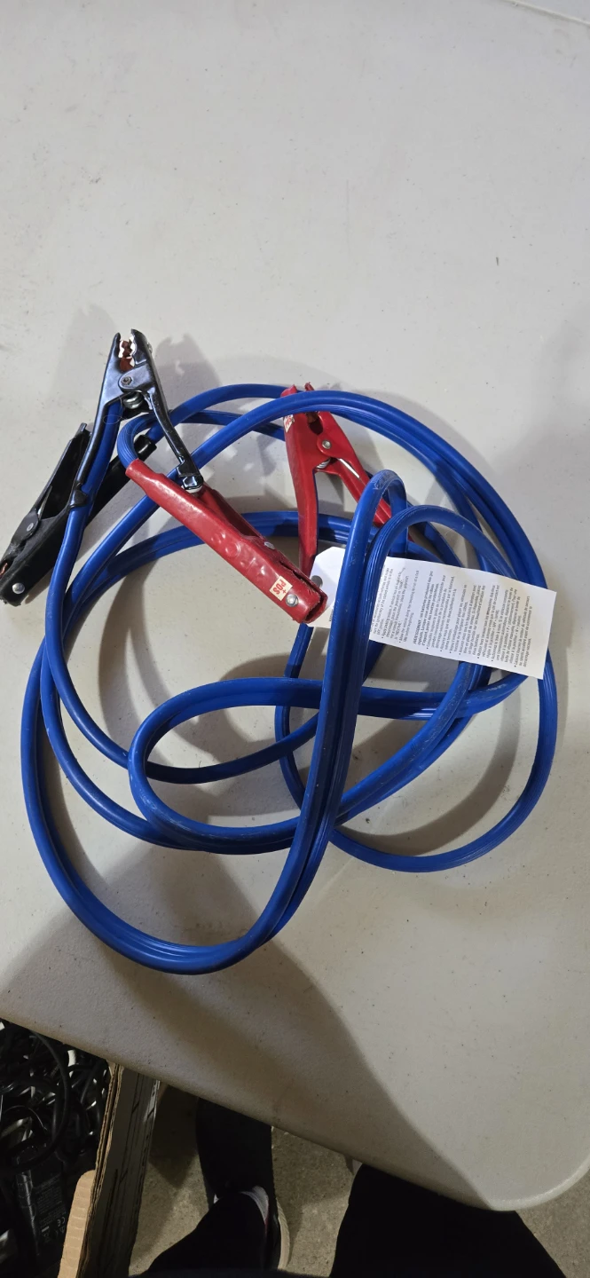 Blue Jumper Cables 12'