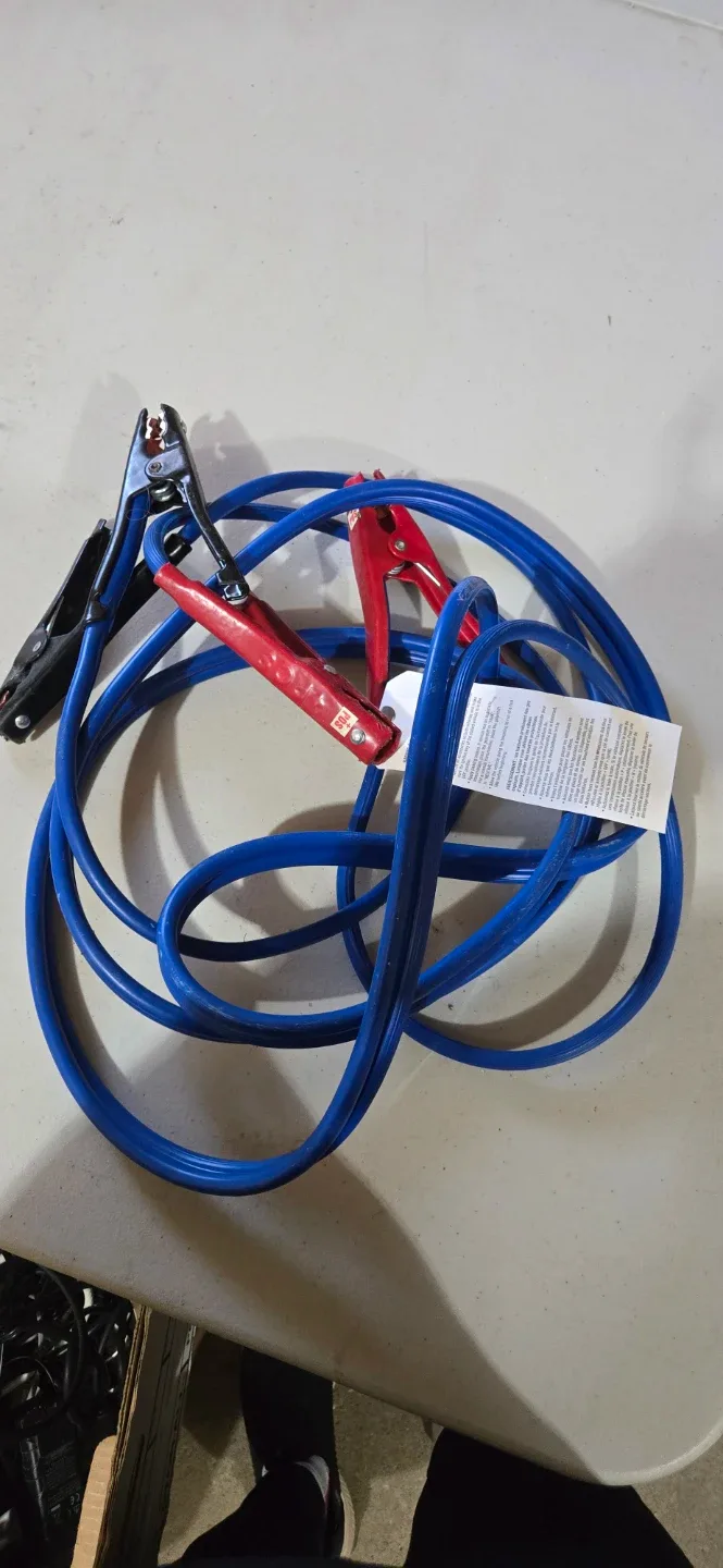 Blue Jumper Cables 12'