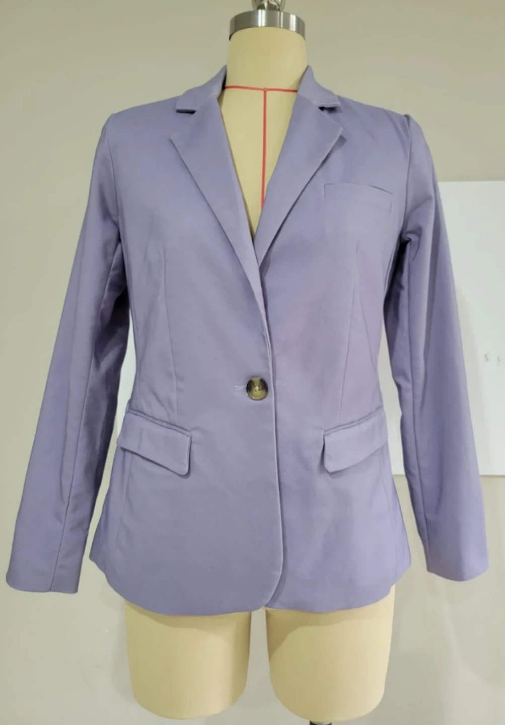 RICKI’S Single Button Cotton Sateen Blazer (Like New)