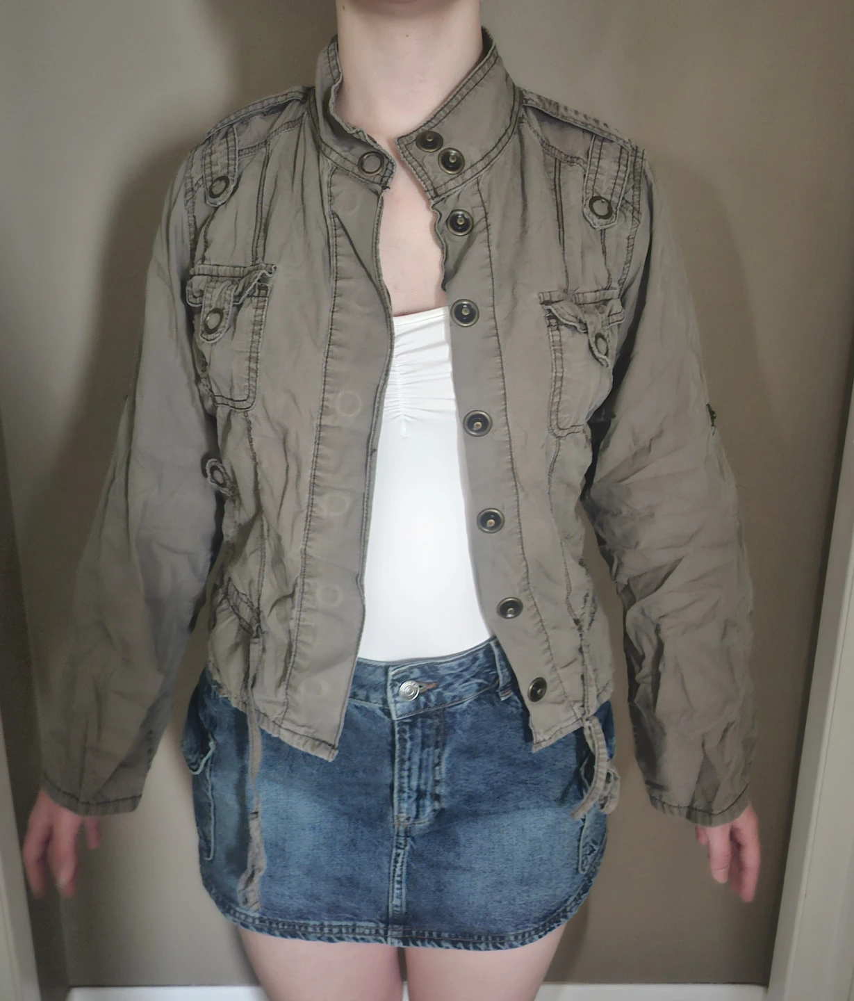 Vintage Khaki Utility Jacket
