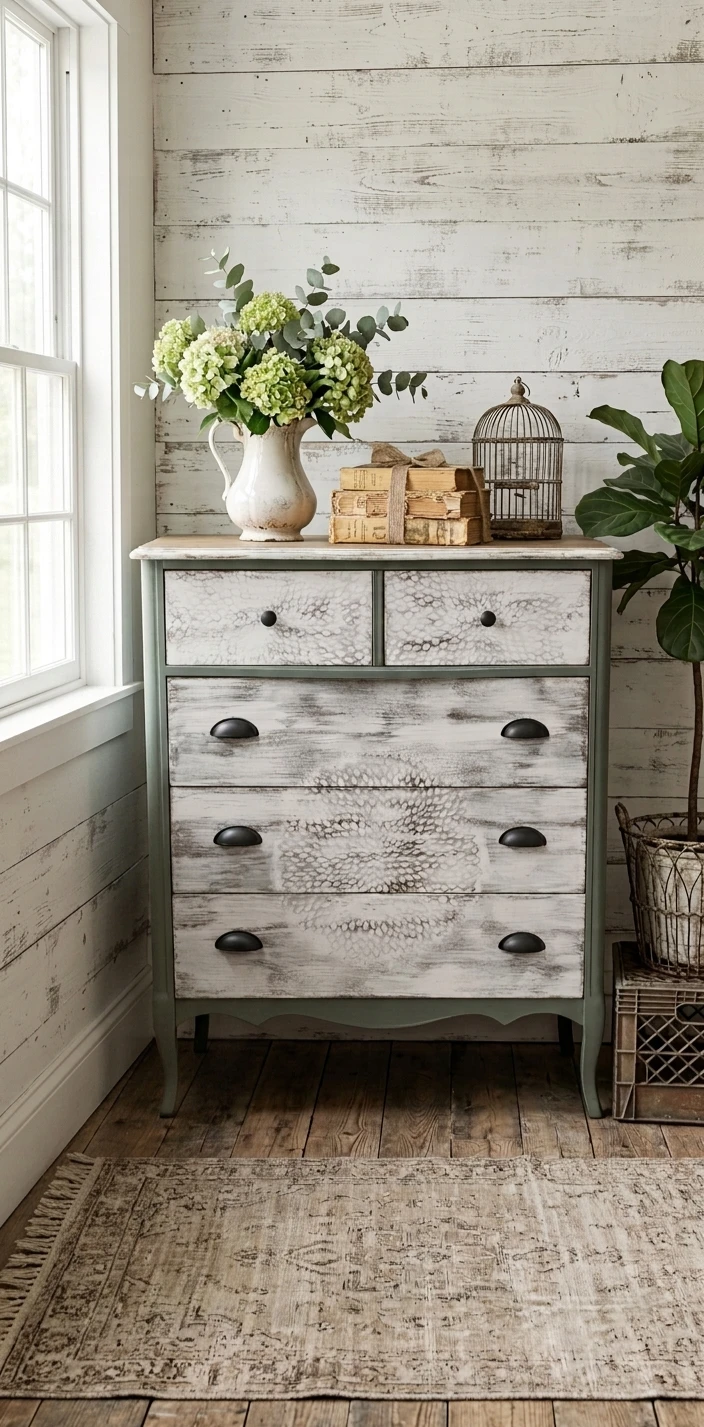 Vintage Dresser | Farmhouse| Shabby Chic| Rustic| Upcycled