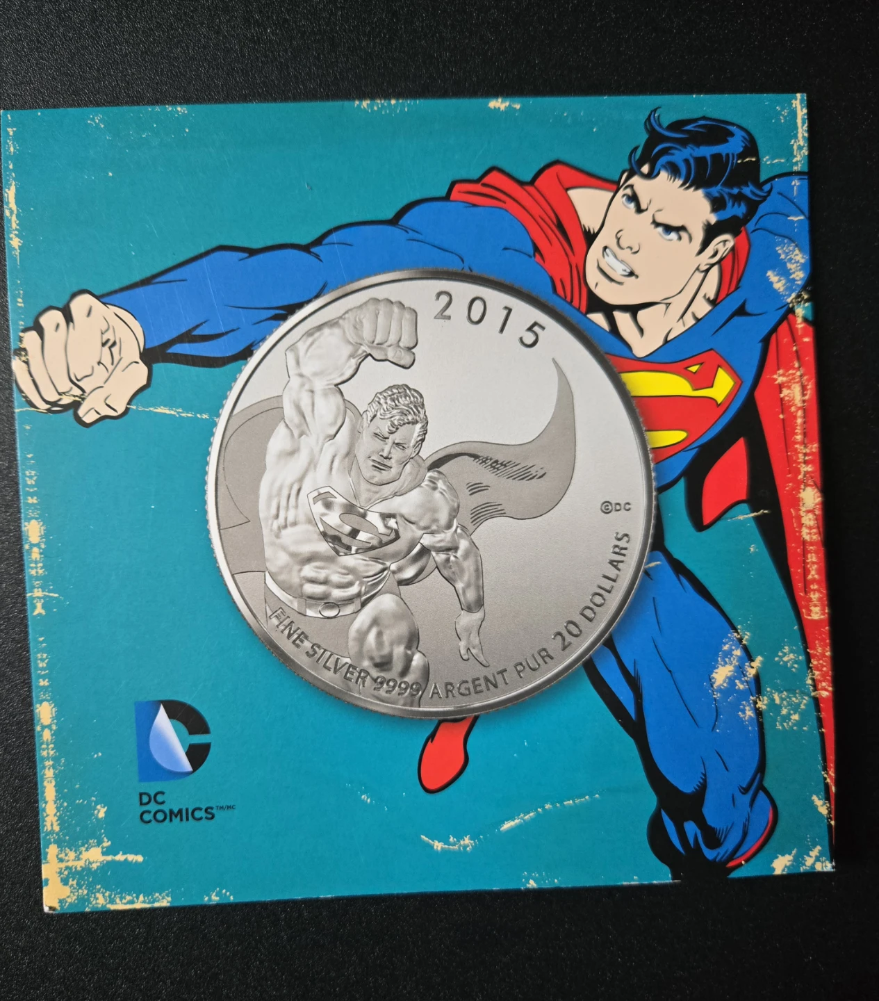 2015 Royal Canadian Mint Superman 1 oz Silver Coin