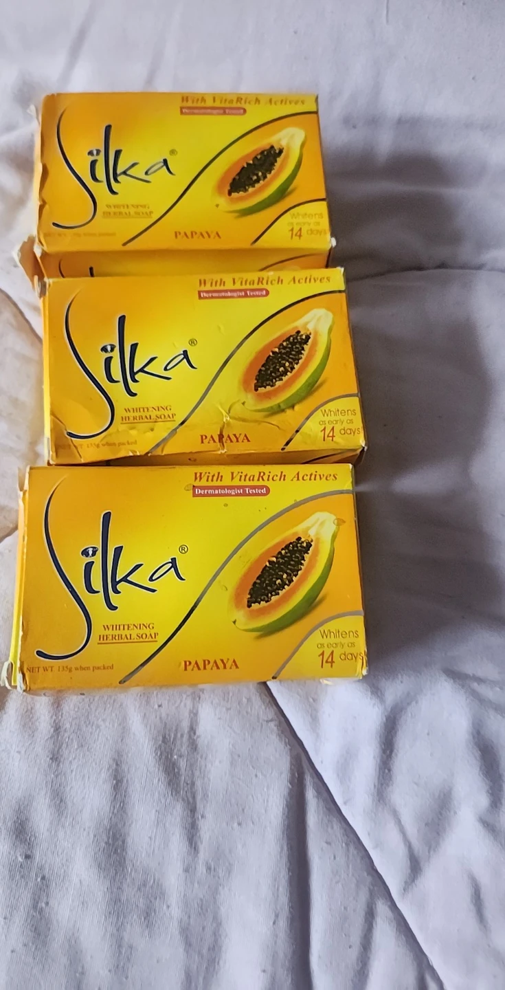Silka Papaya Whitening Herbal Soap (3 bars) - photo 5