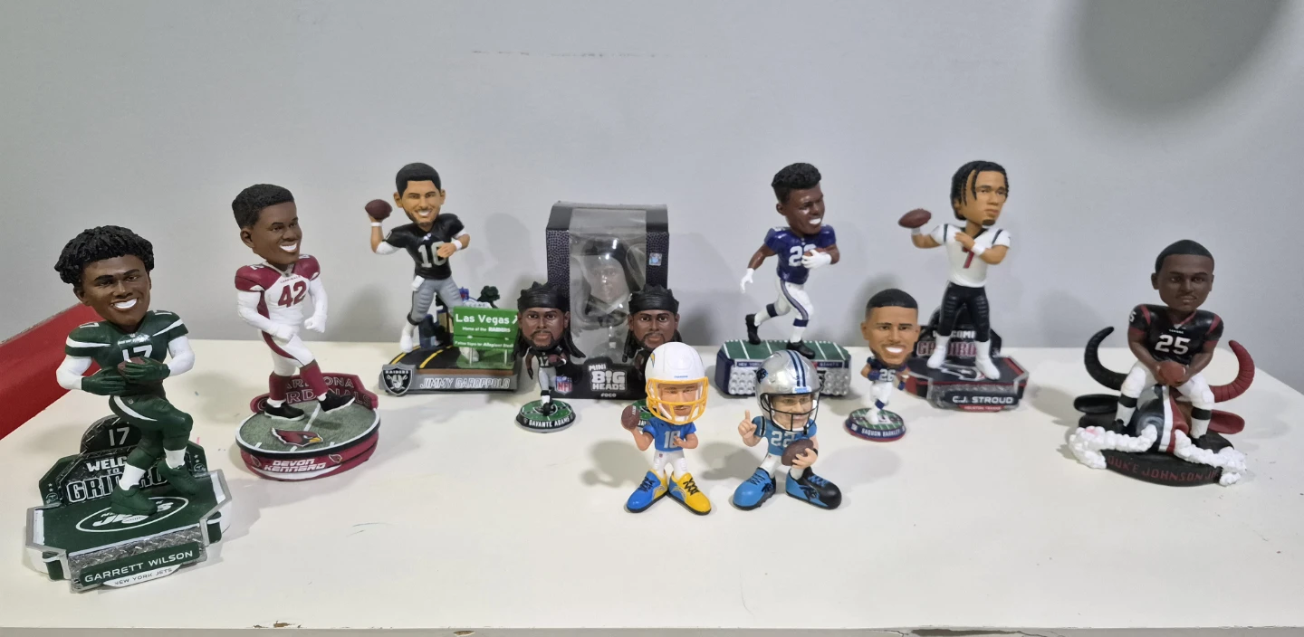 Collection of NFL Bobbleheads - Various Players