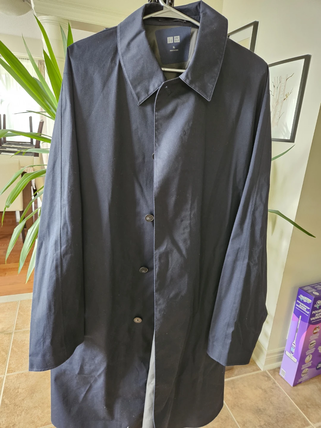 Uniqlo Navy Trench Coat