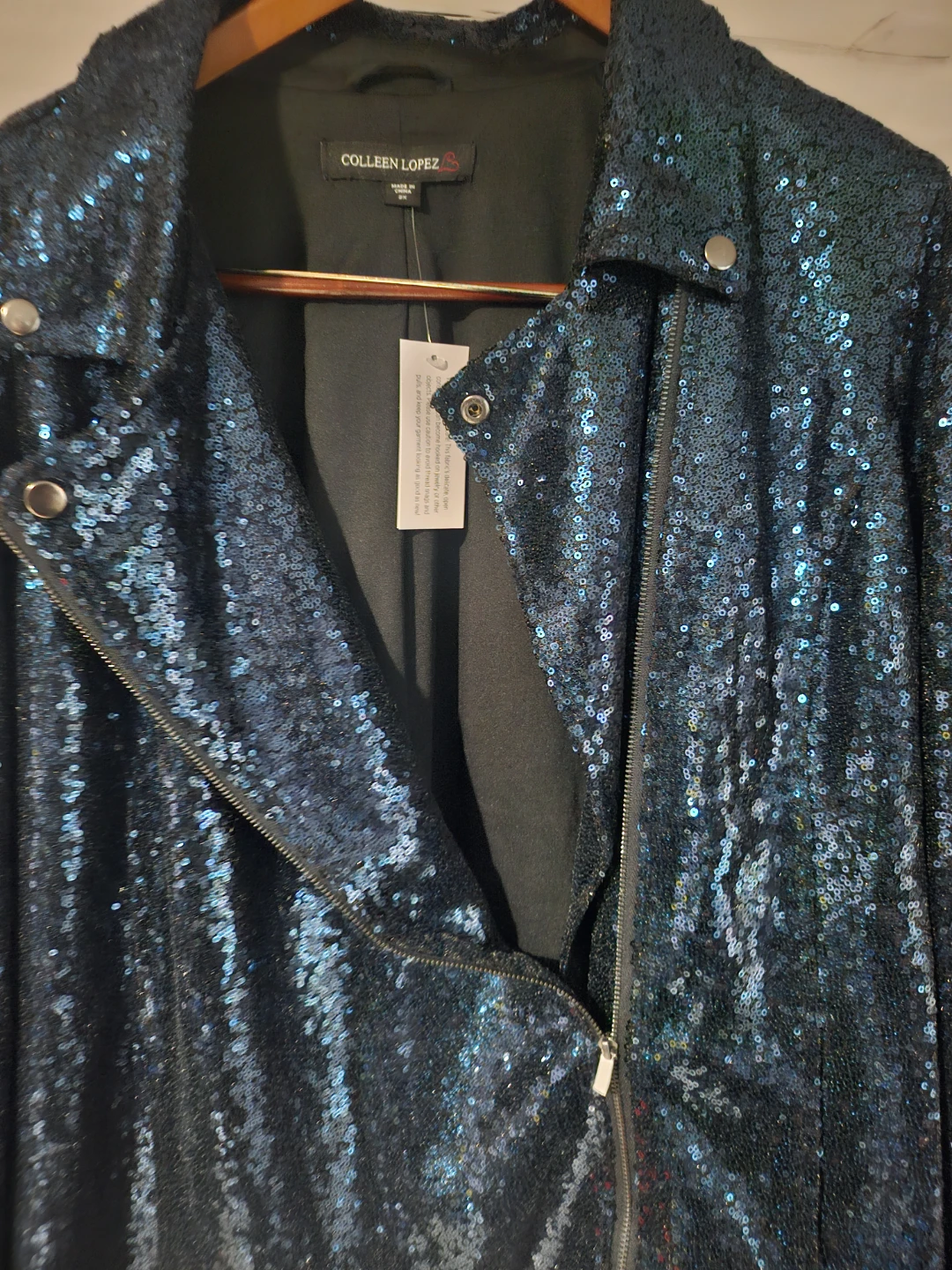 Colleen Lopez Sequin Moto Jacket - photo 4
