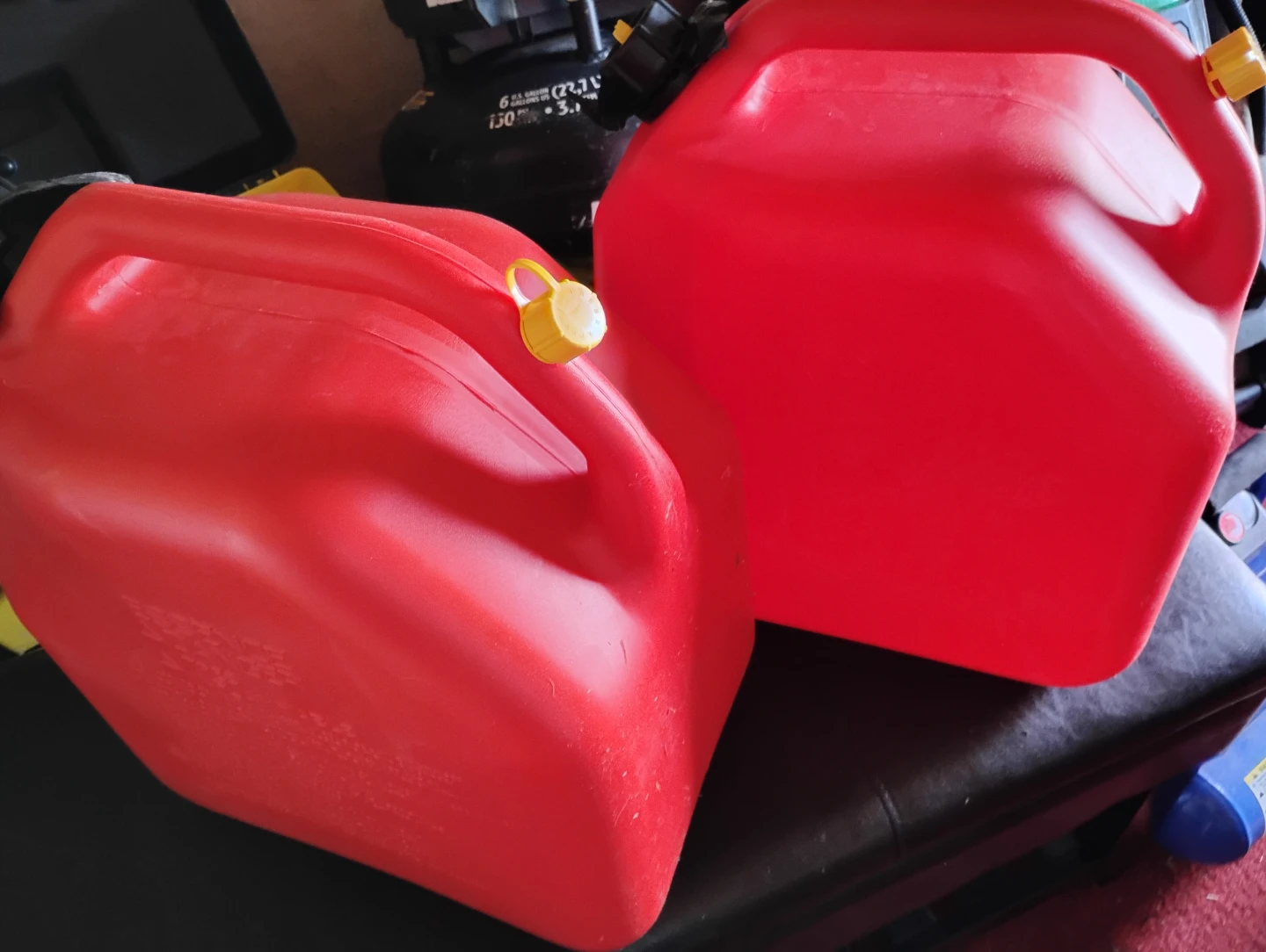 2 Red Jerry Cans