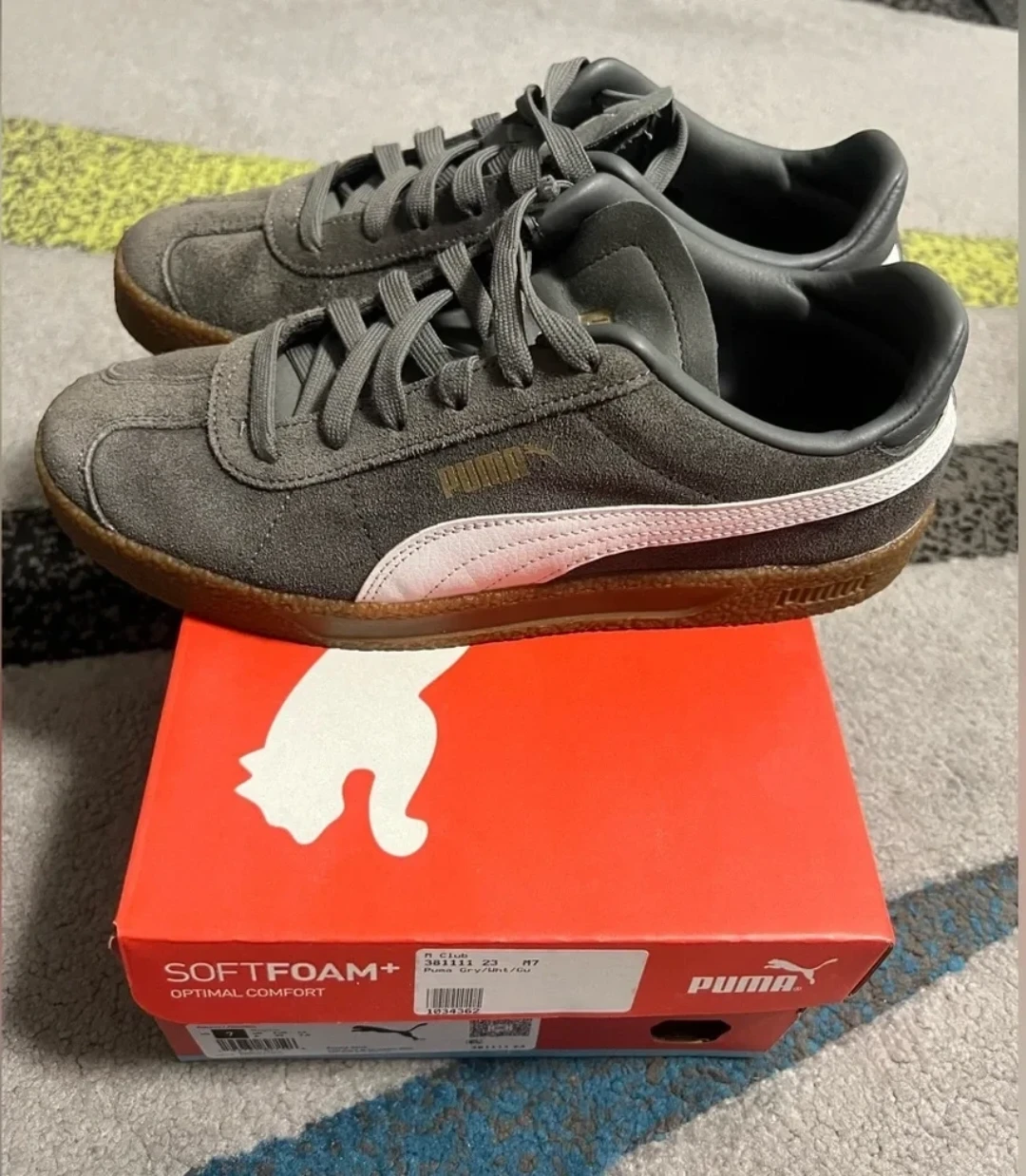 Puma Club Unisex Grey Suede Sneaker