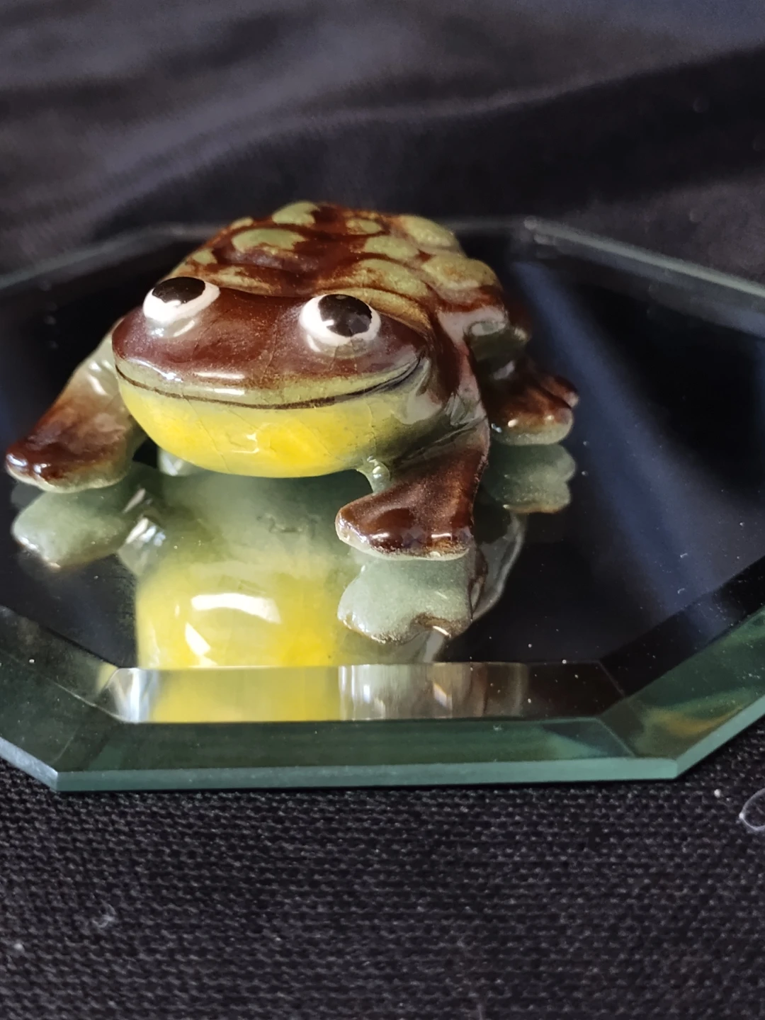 Ceramic Frog Figurine
