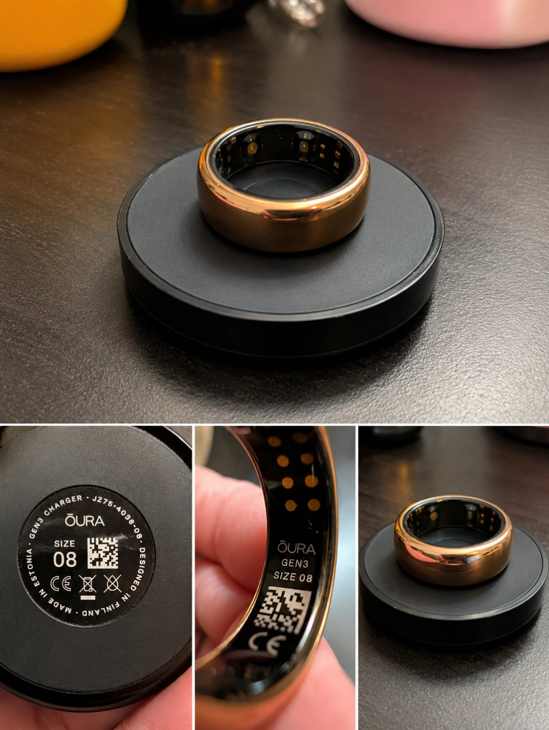 Oura Ring Gen 3 Size 08 Rose Gold
