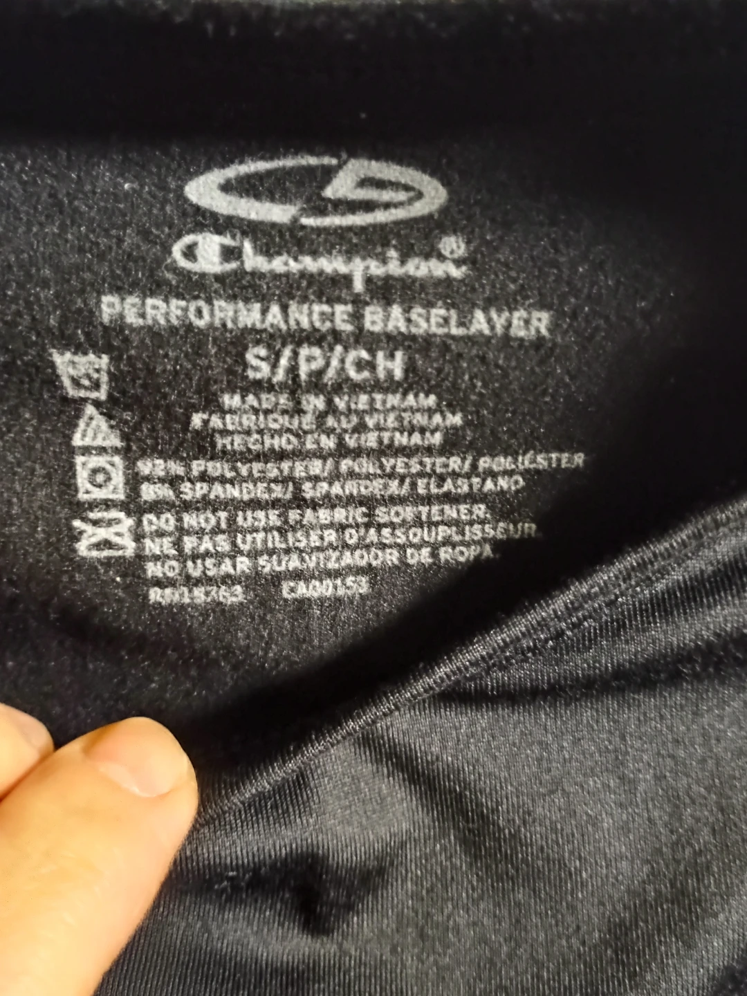 Champion Performance Baselayer Long Sleeve Shirt S/P Black - photo 2