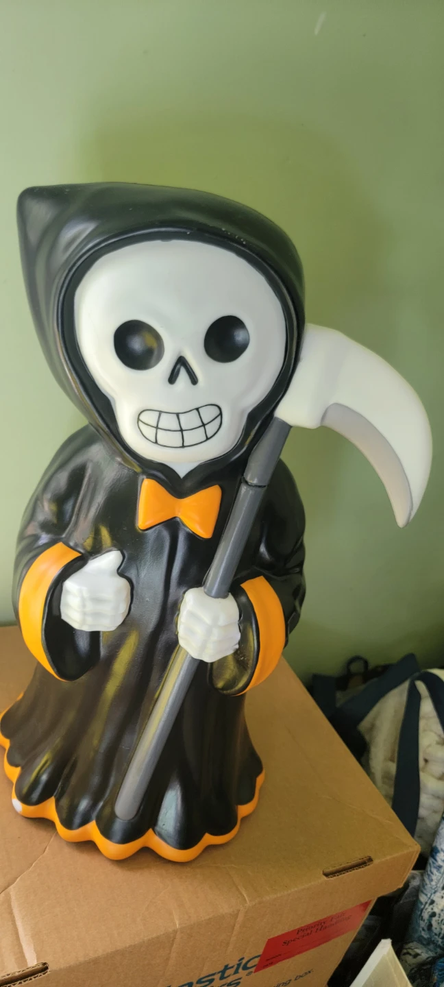 Halloween light up Grim Reaper Figurine
