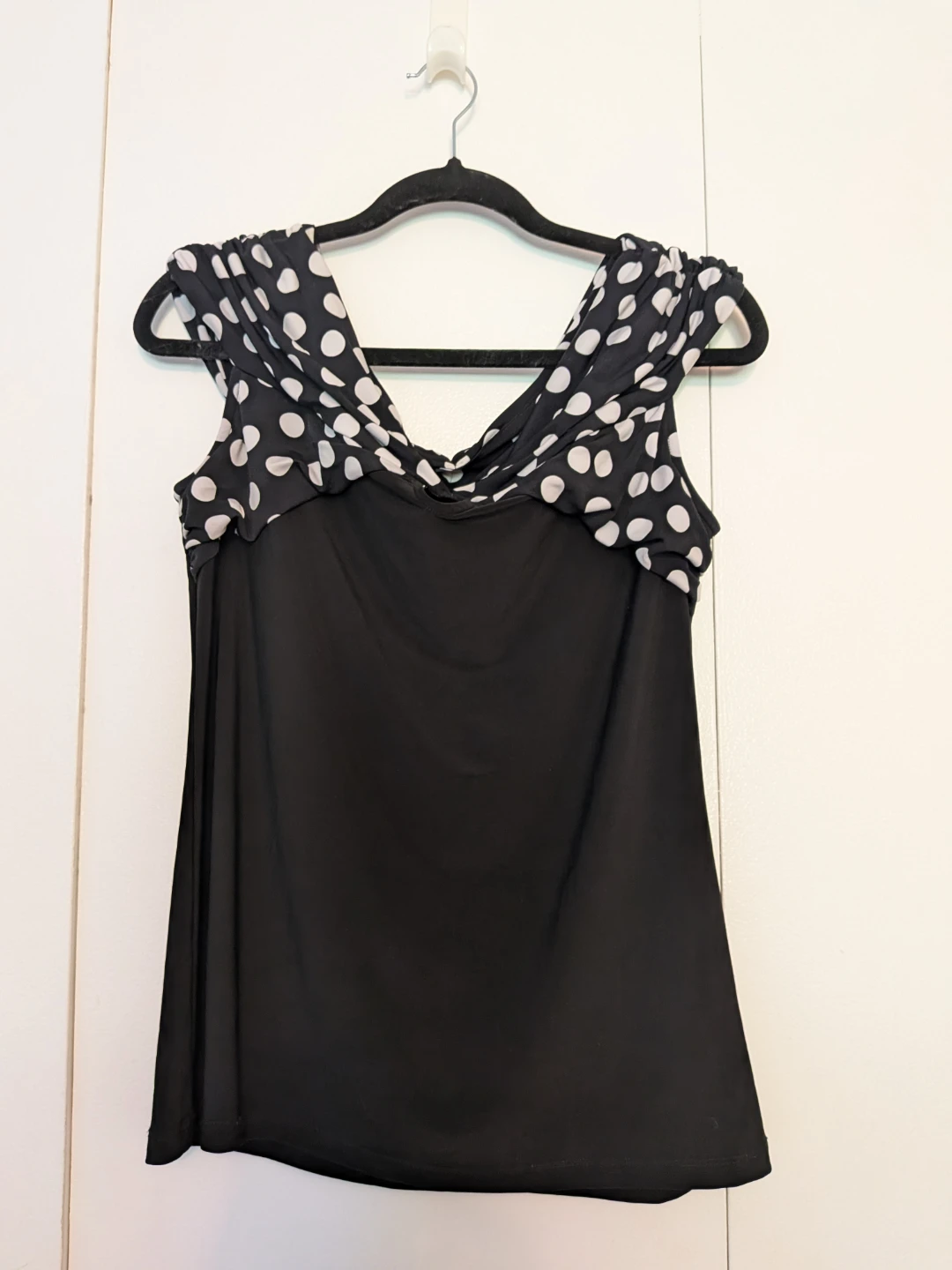 Black & White Polka Dot Top