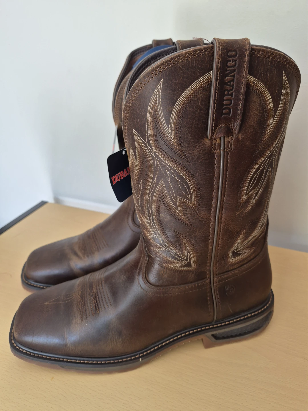 NEW Durango Men's Brown Leather Cowboy Boots