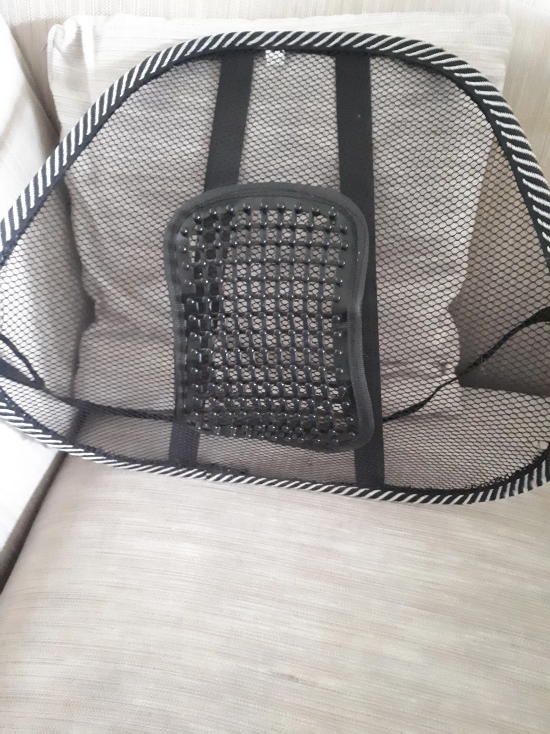 Black Mesh Lumbar Support Back Brace