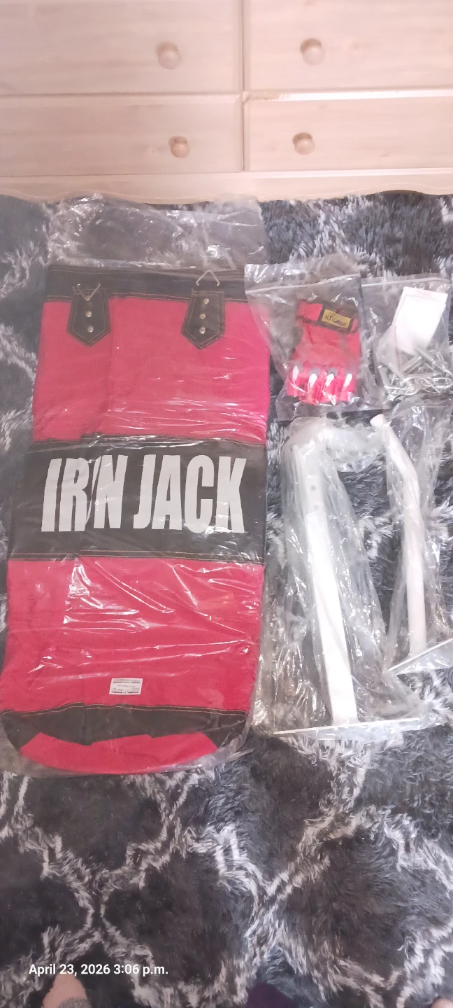 Brand New Iron Jack Punching Bag with Gloves and Stand