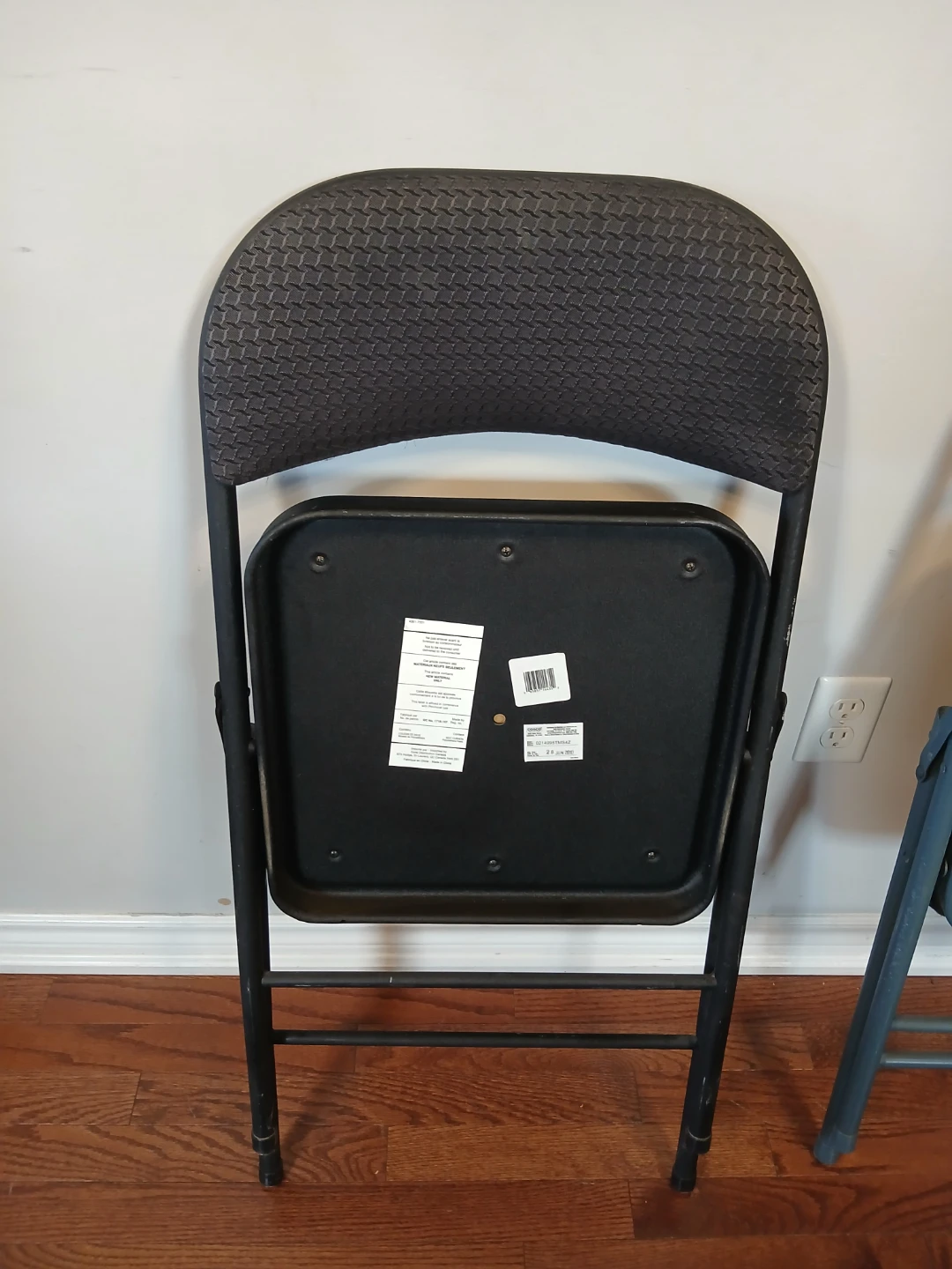 Four Black Folding Chairs (4)