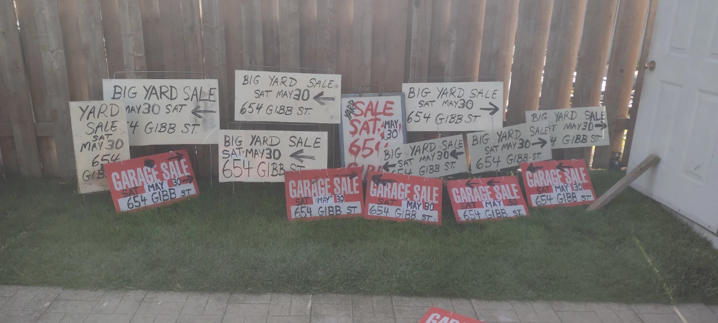 Big Yard Sale Signs