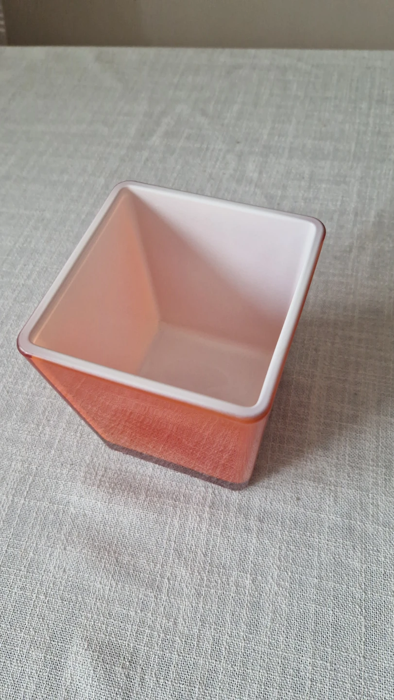 Orange Square Vase - photo 2