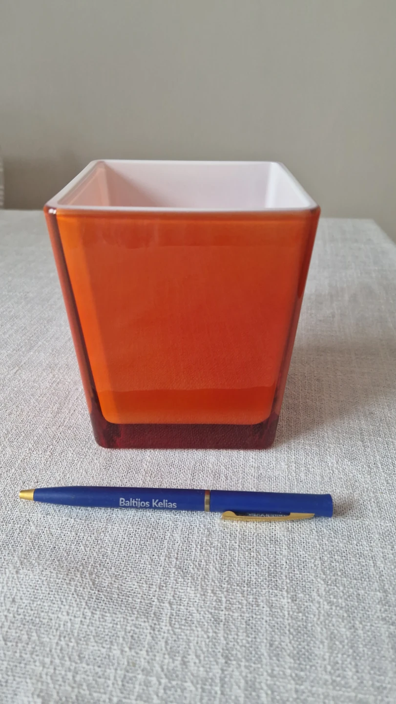 Orange Square Vase - photo 4