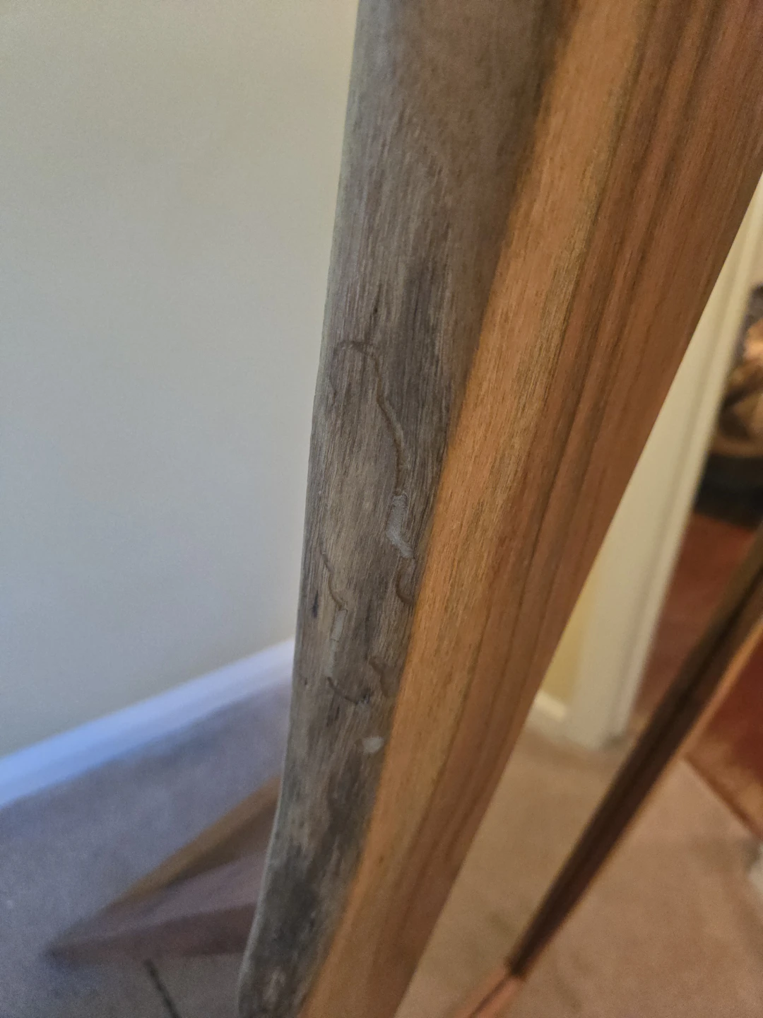 Wooden Full Length Standing Mirror - photo 4